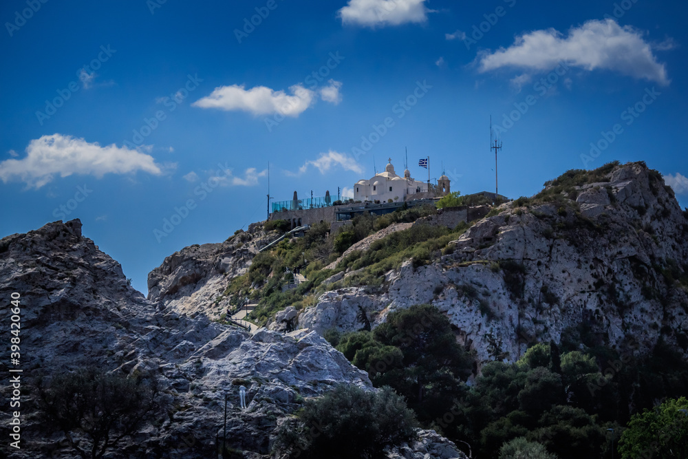 Fototapeta premium View of Lecabetus Hill in Athens