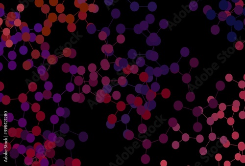 Dark Blue, Red vector texture with artificial intelligence concept.
