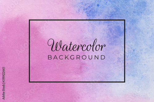 Abstract pink watercolor background pastel toned 