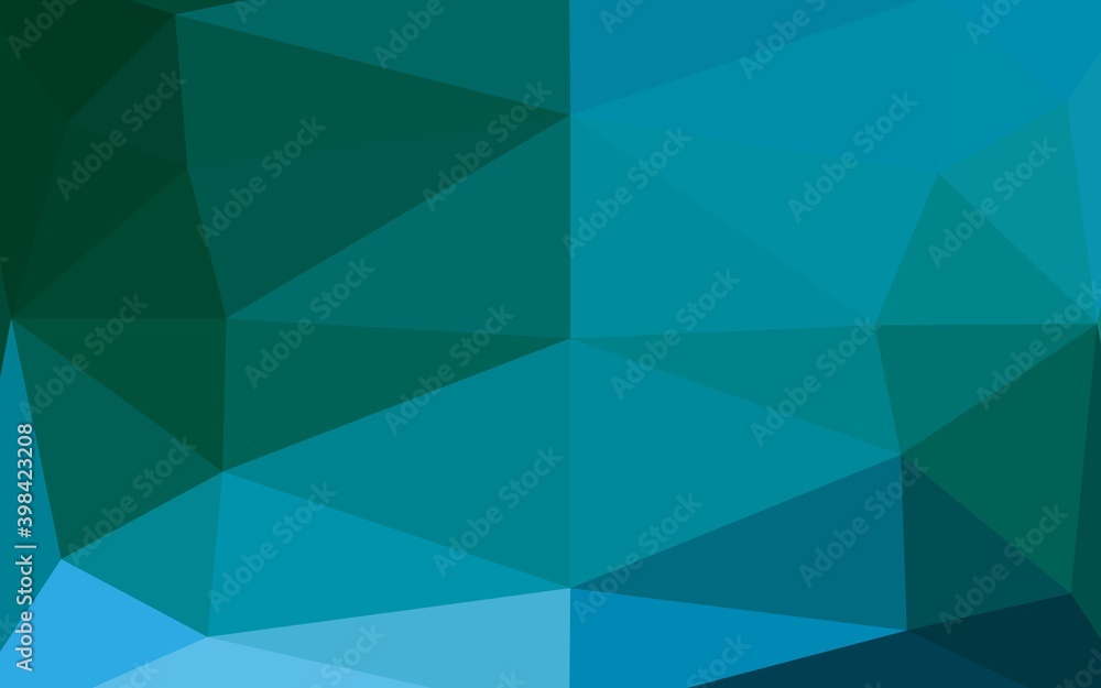 Light Blue, Green vector abstract polygonal cover. An elegant bright illustration with gradient. Completely new design for your business. Light Blue, Green vector abstract polygonal cover. An elegant bright illustration with gradient. Completely new design for your business.
