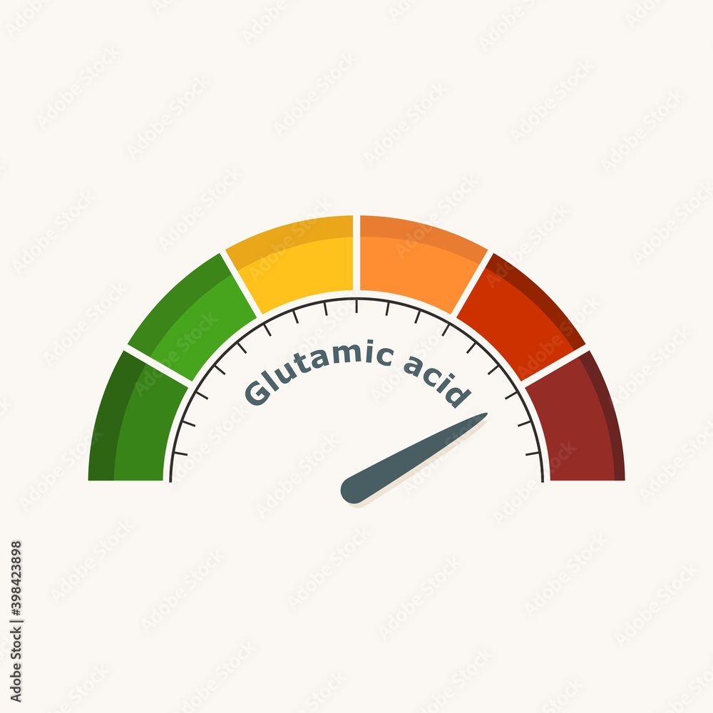Scale with arrow. The lactic acid measuring device. Sign tachometer, speedometer, indicator. Scale with arrow. The lactic acid measuring device. Sign tachometer, speedometer, indicator.