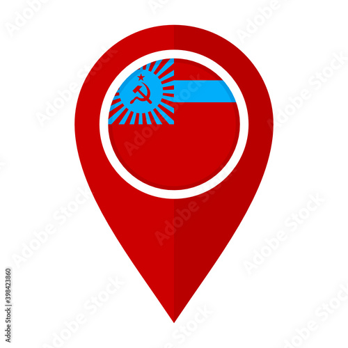 flat map marker icon with georgian soviet socialist republic flag isolated on white background Free Download flat map marker icon with georgian soviet socialist republic flag isolated on white background - GFXLoad