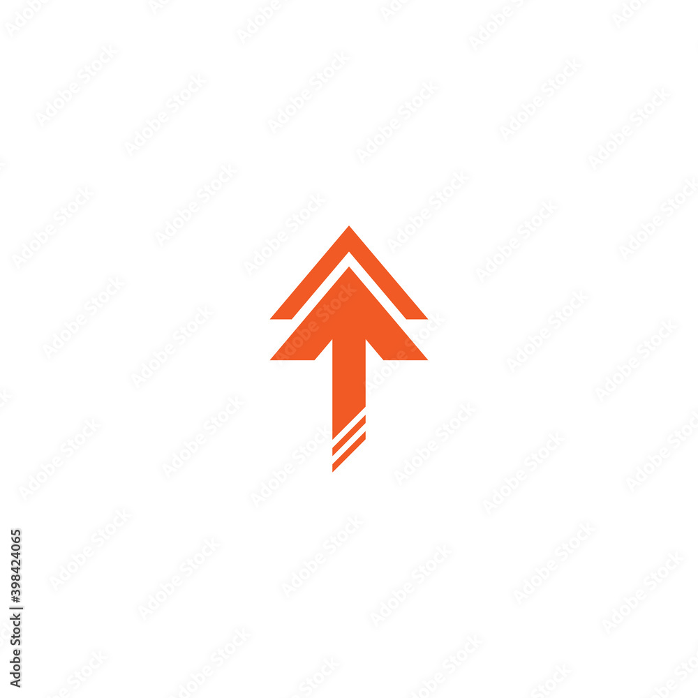 Red up arrow with trace icon. Isolated on white. Upload icon. Upgrade sign. pointing arrow. Red up arrow with trace icon. Isolated on white. Upload icon. Upgrade sign. pointing arrow.