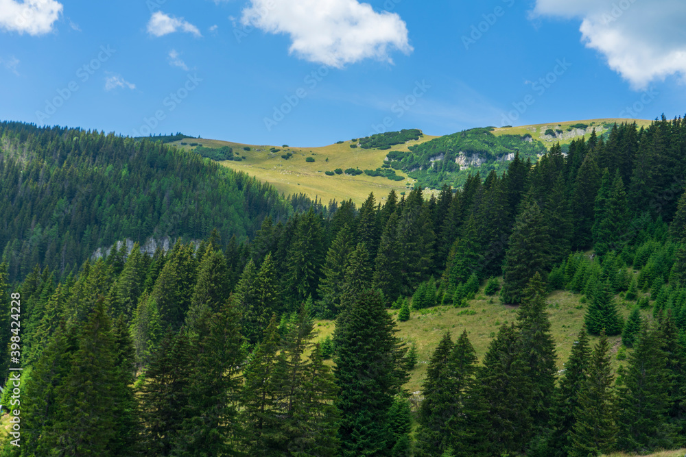 View from Bucegi mountains, Romania, Bucegi National Park View from Bucegi mountains, Romania, Bucegi National Park