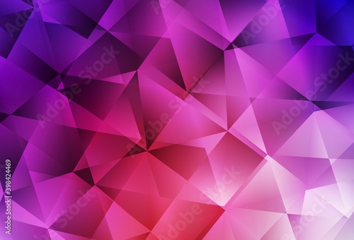 Light Pink, Red vector abstract mosaic backdrop.