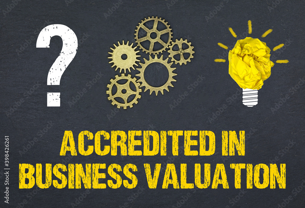 Obraz premium Accredited In Business Valuation