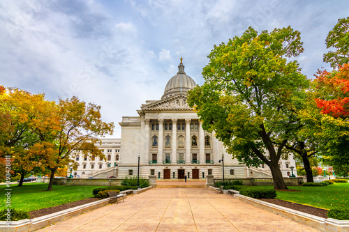 Wisconsin State Capitol view in Madison City of USA