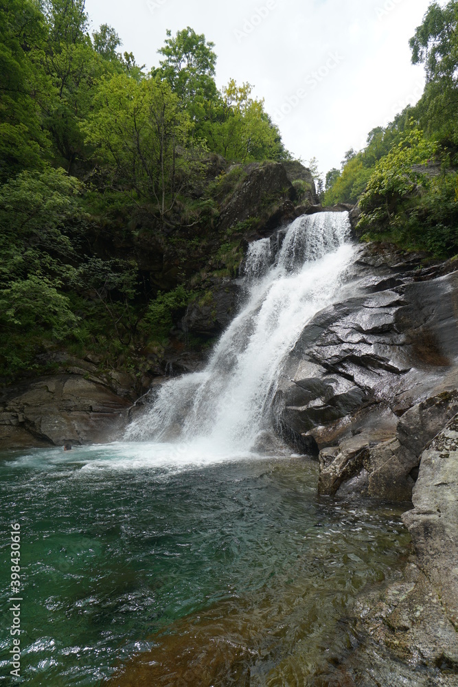 val chiusella, italia, mountain, nature, spring, waterfall