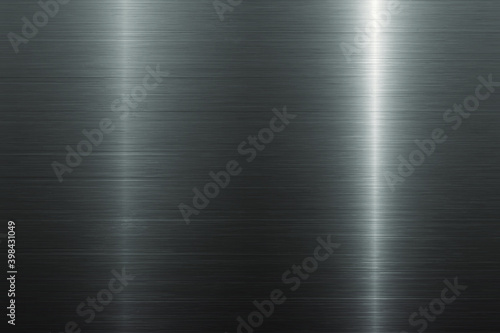 Brushed metal texture steel background. Silver metal background. Polished metal texture. Stainless steel background texture. Abstract solid silver titanium plate material. Vector illustration