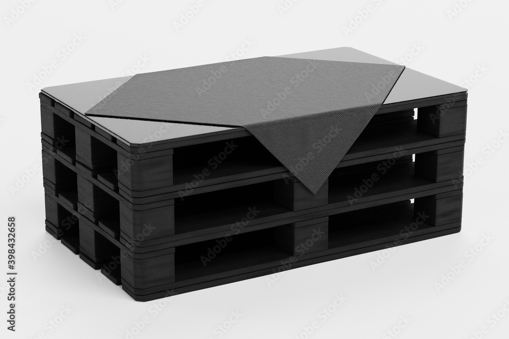 Realistic 3D Render of Pallet Furniture - Table Realistic 3D Render of Pallet Furniture - Table