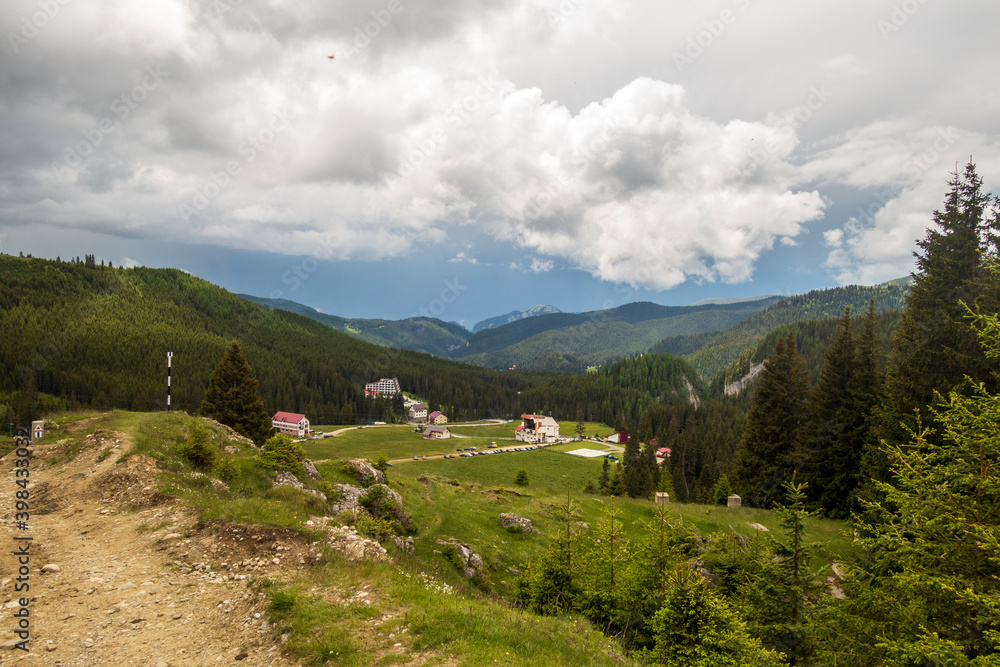 View from Bucegi mountains, Romania, Bucegi National Park View from Bucegi mountains, Romania, Bucegi National Park