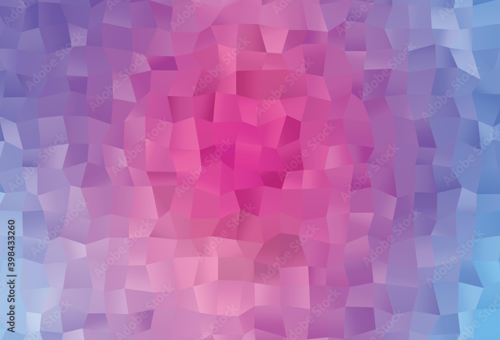 Light Pink, Blue vector triangle mosaic texture. Light Pink, Blue vector triangle mosaic texture.