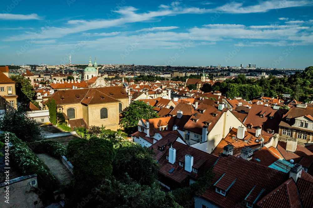 Prague panorama from Prague Castle Hill