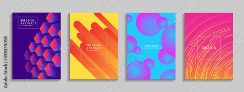 Modern colorful geometric abstract background. Fluid shapes composition for banner, poster, book or web. vector illustration design EPS10.