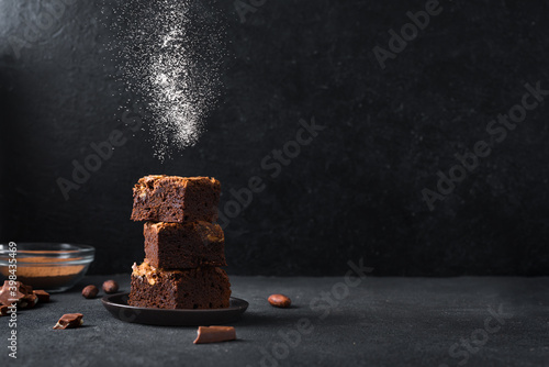 Fotografía Chocolate brownie desert