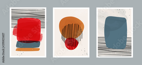 Abstract arts background with different shapes for wall decoration, postcard or brochure cover design. Vector illustrations design EPS10.