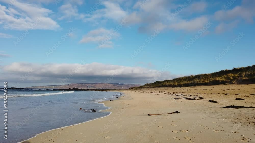 Beautiful waves at Narin Strand in Portnoo, County Donegal - Ireland. Beautiful waves at Narin Strand in Portnoo, County Donegal - Ireland.