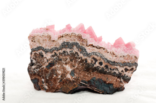 rhodochrosite mineral sample photo