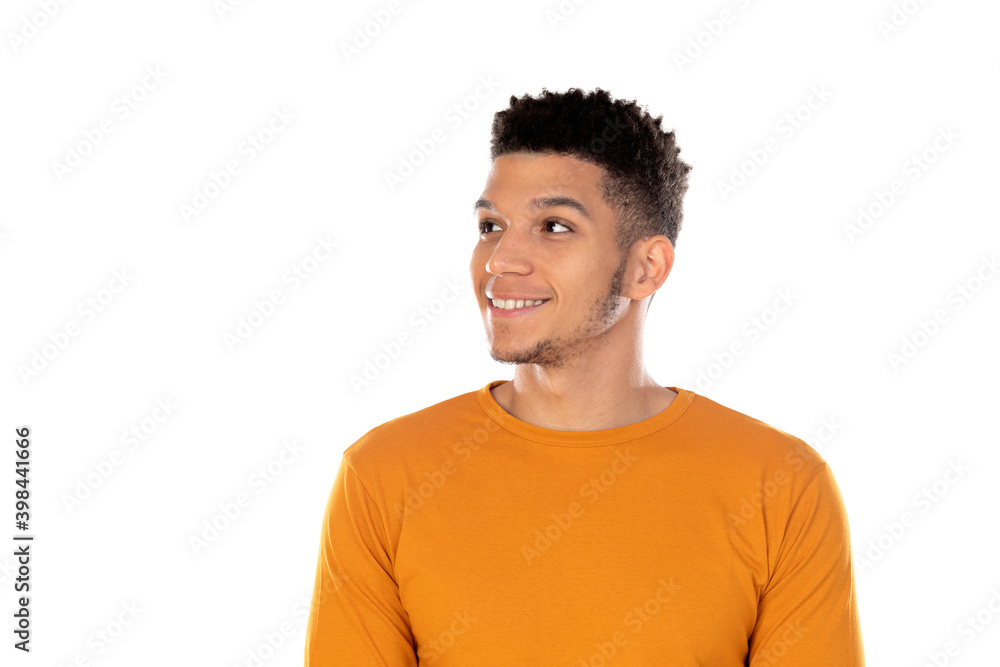Latin guy with short afro hair Latin guy with short afro hair