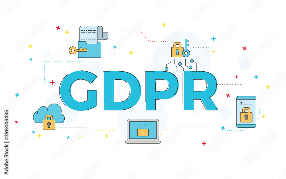 Illustration of General Data Protection Regulation (GDPR).