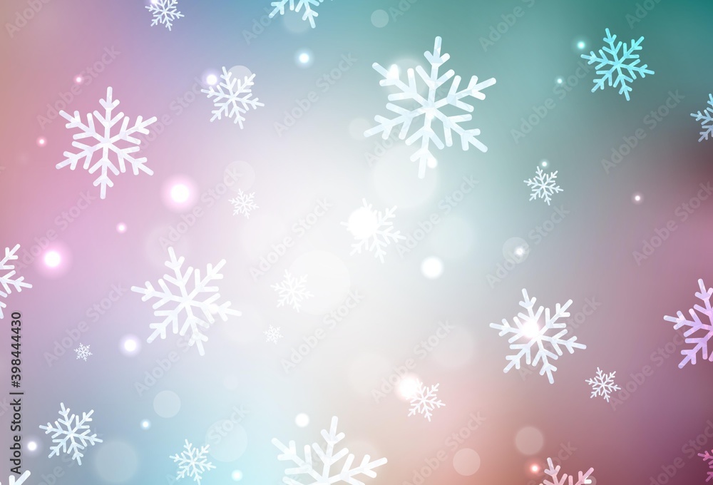 Light Green, Red vector texture in birthday style. Light Green, Red vector texture in birthday style.