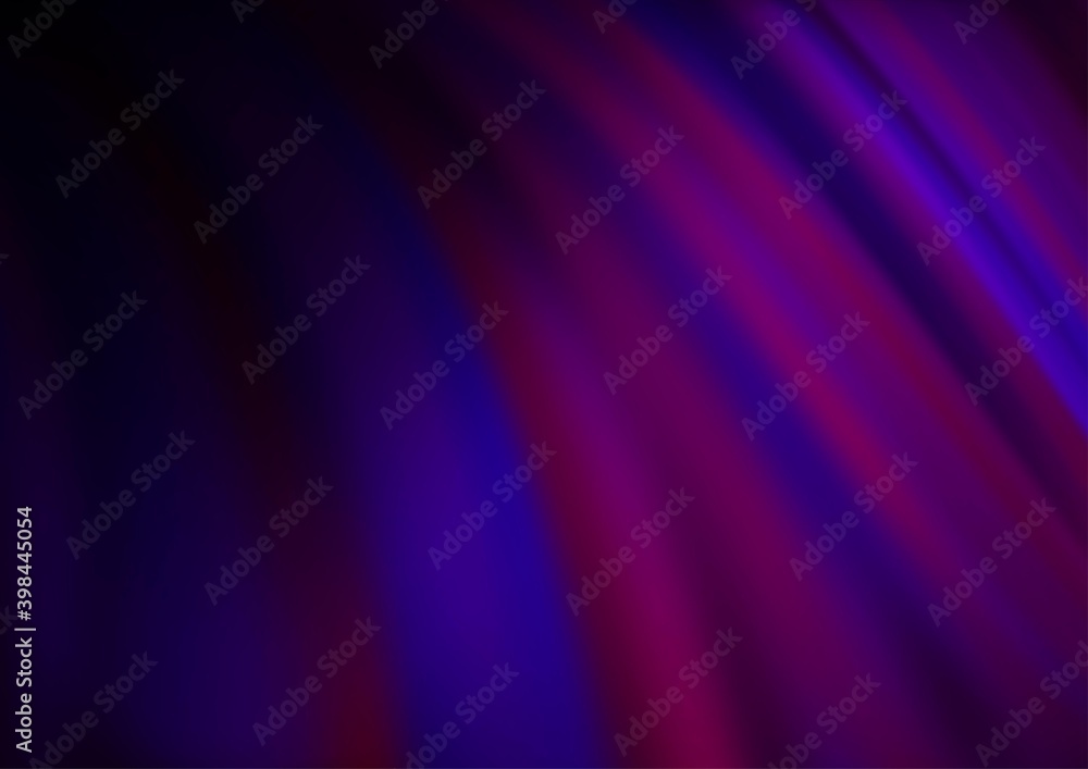 Naklejka premium Dark Purple vector pattern with liquid shapes. Modern gradient abstract illustration with bandy lines. The template for cell phone backgrounds.
