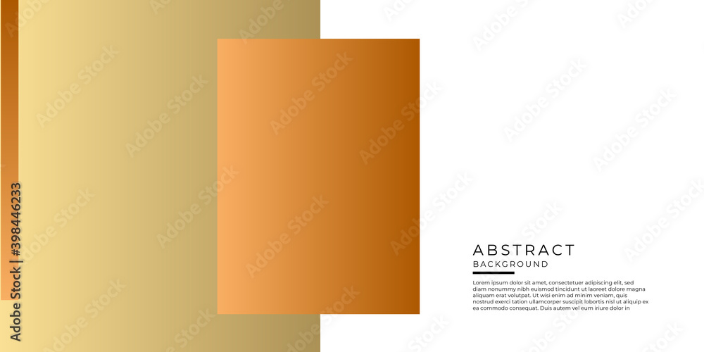 Business white gold brown conference simple template invitation. Geometric magazine conference or poster business meeting design banner