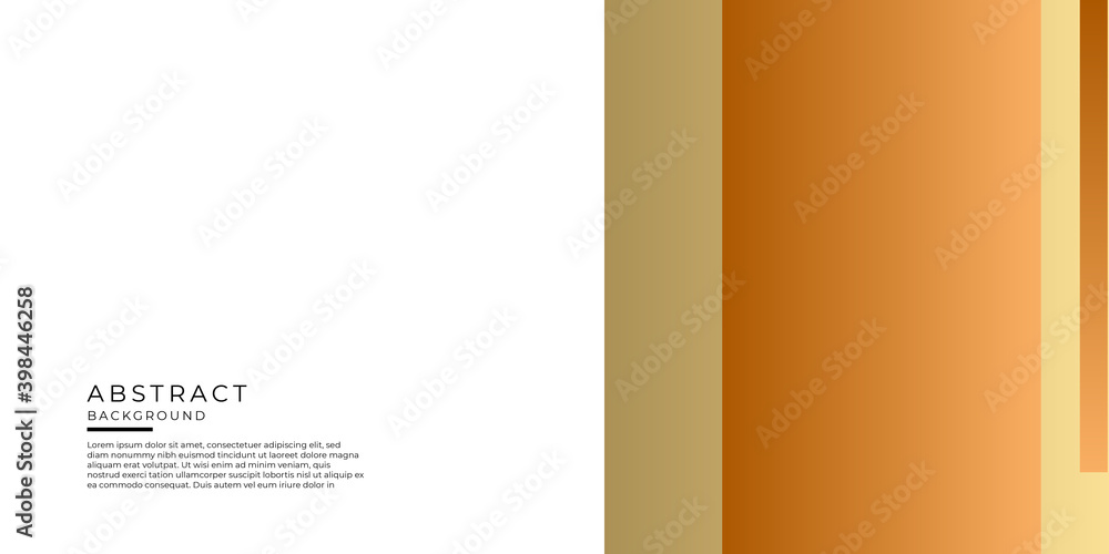 Obraz premium Simple white gold brown abstract presentation background. Vector illustration design for business corporate presentation, banner, cover, web, flyer, business card, poster, game, texture, slide, magz
