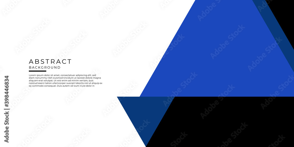 modern blue and green design template for poster flyer brochure cover. Graphic design layout with triangle graphic elements and space for photo background