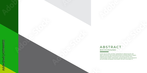 Green and grey abstract tech background. Template corporate presentation design concept on white contrast background. Vector graphic design illustration 