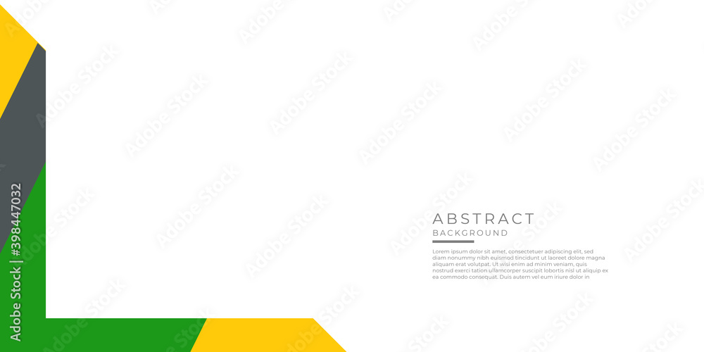 Abstract background green black yellow white for presentation design, banner, modern corporate concept. Abstract background green black yellow white for presentation design, banner, modern corporate concept.