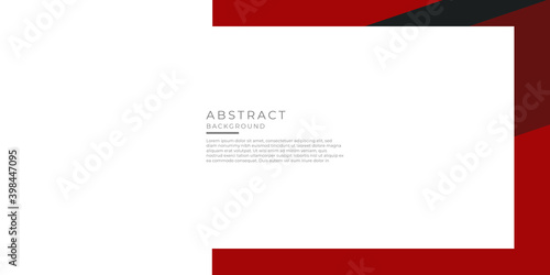 Red presentation background. Template corporate presentation design concept on white contrast background. Vector graphic design illustration 