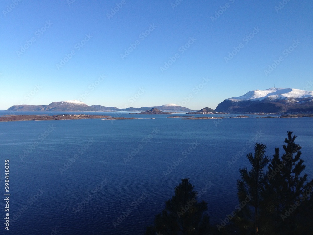 Obraz premium view of the lake