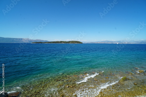 kherkira, greece, island, capital, buildings, sea, mediterranean