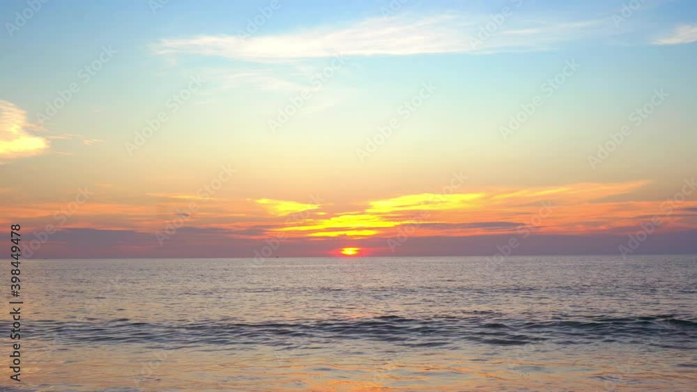 Amazing scene sunset tropical beach sea. New normal after covid-19. Phuket Thailand beautiful tropical beach with sunset sky. Beautiful Phuket beach is famous tourist destination at Andaman sea summer Amazing scene sunset tropical beach sea. New normal after covid-19. Phuket Thailand beautiful tropical beach with sunset sky. Beautiful Phuket beach is famous tourist destination at Andaman sea summer