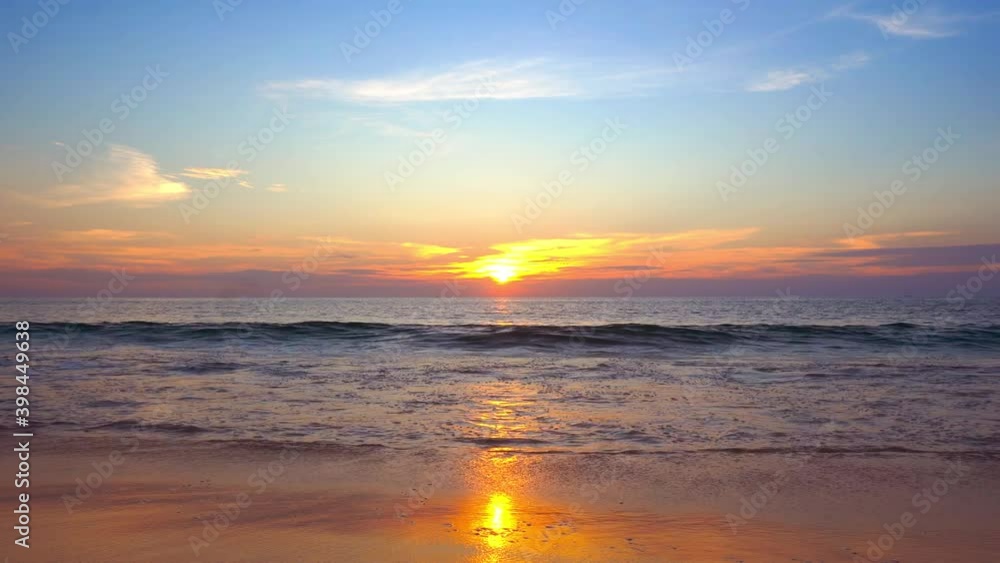 Amazing scene sunset tropical beach sea. New normal after covid-19. Phuket Thailand beautiful tropical beach with sunset sky. Beautiful Phuket beach is famous tourist destination at Andaman sea summer Amazing scene sunset tropical beach sea. New normal after covid-19. Phuket Thailand beautiful tropical beach with sunset sky. Beautiful Phuket beach is famous tourist destination at Andaman sea summer