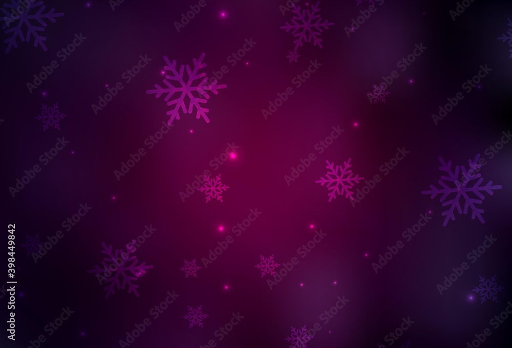 Dark Pink vector backdrop in holiday style. Dark Pink vector backdrop in holiday style.