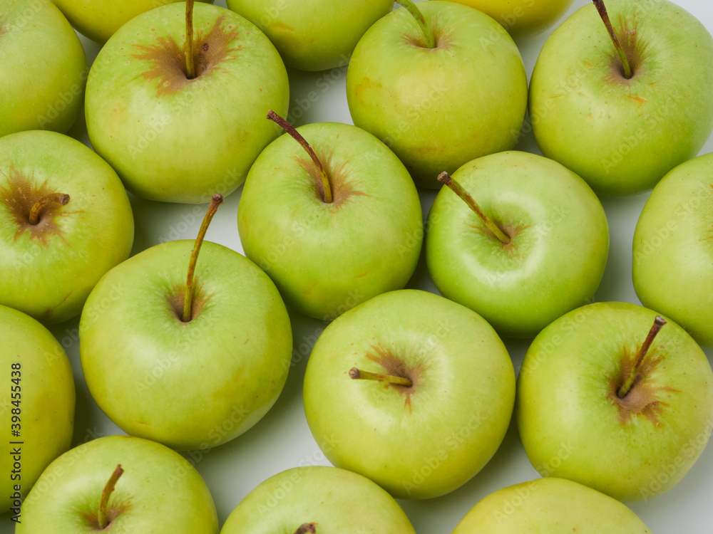 Apple on white table background, green Apple fruit background. natural fresh products. Apple on white table background, green Apple fruit background. natural fresh products.