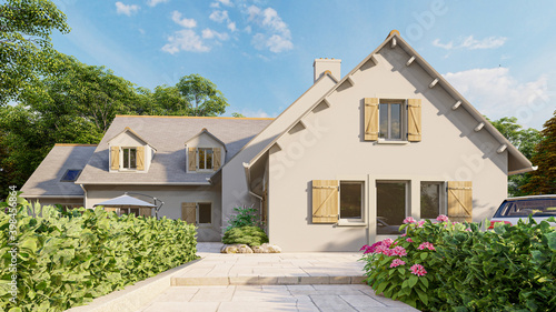 Classical pitched roof hous...