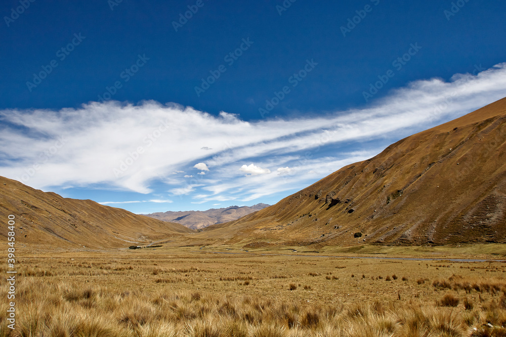 Mountain scenery in Peru Mountain scenery in Peru