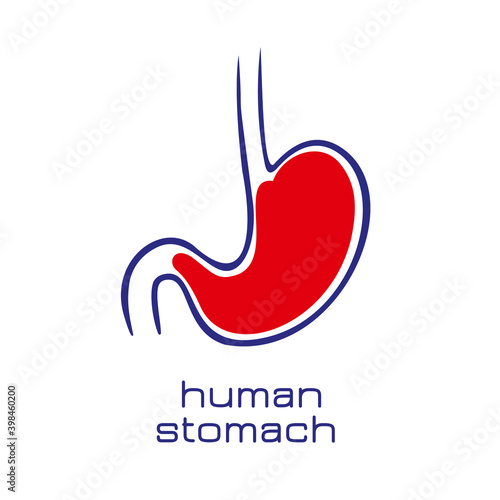 Human Stomach symbol. Vector illustration.