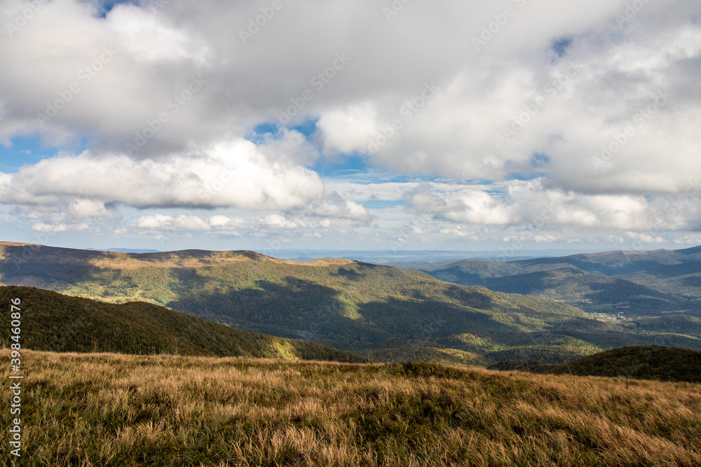 Autumn in the mountains. Bieszczady. Wielka Rawka Mountain Range Autumn in the mountains. Bieszczady. Wielka Rawka Mountain Range