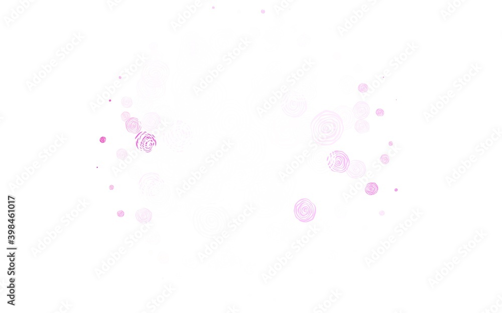 Light Pink vector natural backdrop with roses.