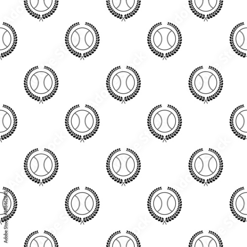 Baseball pattern. Drawing for transfer to fabric.