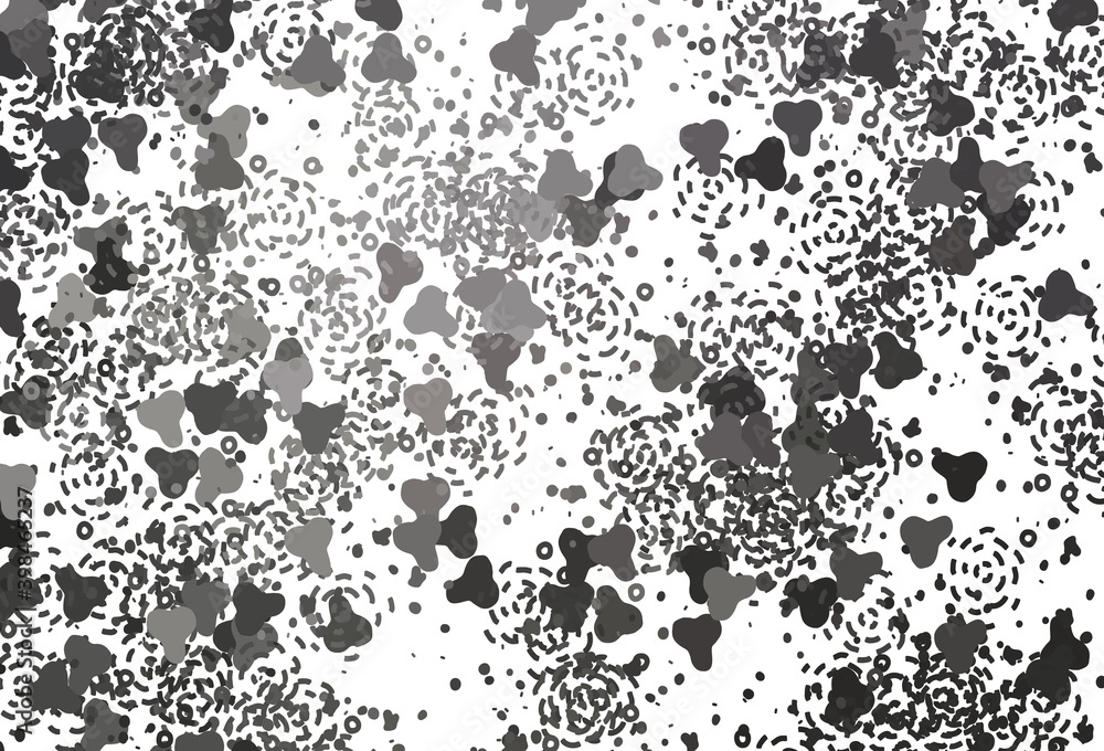 Light Gray vector texture with abstract forms. Light Gray vector texture with abstract forms.