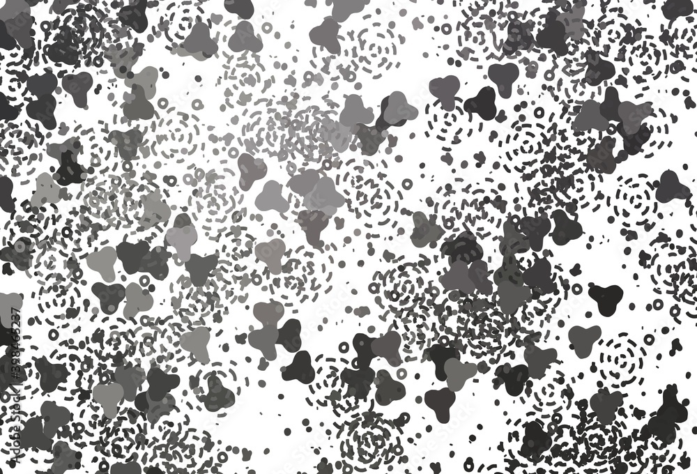 Light Gray vector texture with abstract forms.