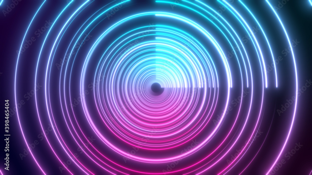 3D Rendered Modern Abstract glowing Neon Lines in circular shape 8K 3D Rendered Modern Abstract glowing Neon Lines in circular shape 8K
