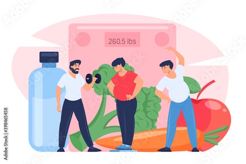 Healthy lifestyle concept.