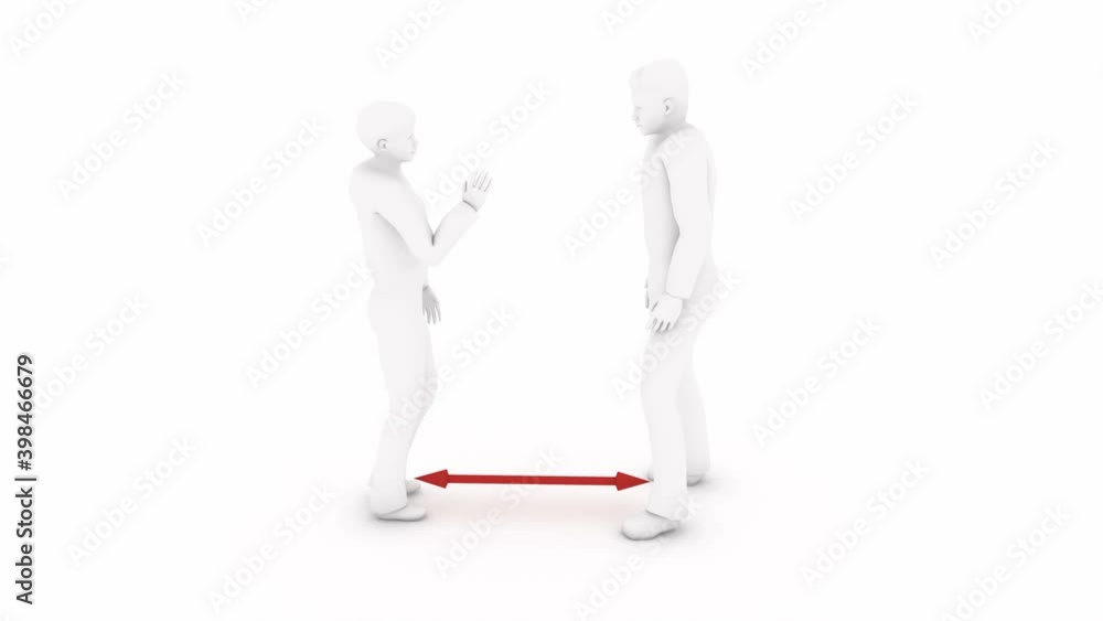 3d red arrow between man and woman social distance for healthcare design Coronavirus covid-19 4k 3d red arrow between man and woman social distance for healthcare design Coronavirus covid-19 4k
