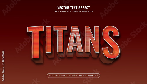 Bold titans text effect